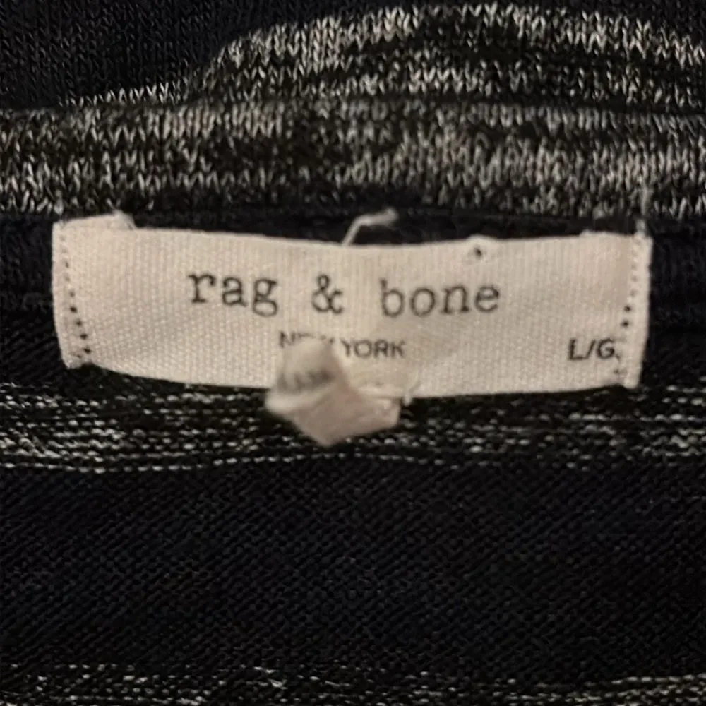 Rag & Bone The Knit Striped Pullover in Heather Stripe - Picture 8 of 11